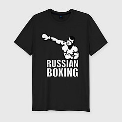 Футболка slim-fit Russian boxing, цвет: черный