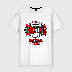 Футболка slim-fit Boxing national team, цвет: белый