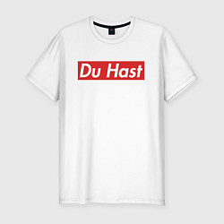Мужская slim-футболка Du Hast