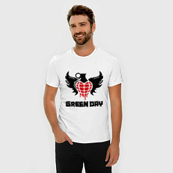 Футболка slim-fit Green Day: Wings, цвет: белый — фото 2