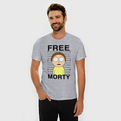 Футболка slim-fit Free Morty, цвет: меланж — фото 2