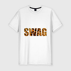 Мужская slim-футболка SWAG Leopard