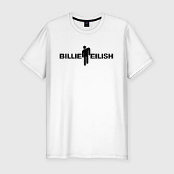 Мужская slim-футболка BILLIE EILISH: White Fashion