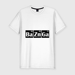 Мужская slim-футболка Bazinga