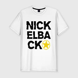 Мужская slim-футболка Nickelback Star