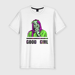 Мужская slim-футболка GOOD GIRL BILLIE