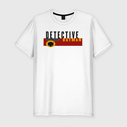 Футболка slim-fit Detective Batman, цвет: белый