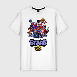 Футболка slim-fit Brawl Stars, цвет: белый