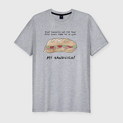 Мужская slim-футболка My Sandwich !
