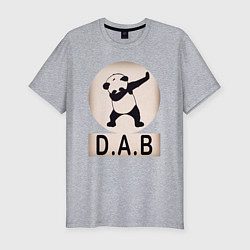 Футболка slim-fit DAB Panda, цвет: меланж