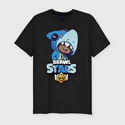 Футболка slim-fit Brawl Stars LEON SHARK, цвет: черный