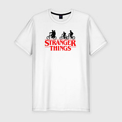 Футболка slim-fit STRANGER THINGS, цвет: белый