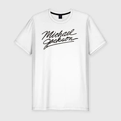Мужская slim-футболка Jackson Michael