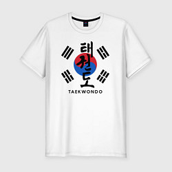 Футболка slim-fit Taekwondo, цвет: белый