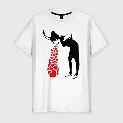 Футболка slim-fit Banksy, цвет: белый