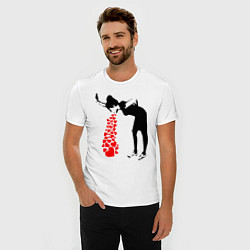 Футболка slim-fit Banksy, цвет: белый — фото 2