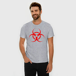 Футболка slim-fit BIOHAZARD, цвет: меланж — фото 2