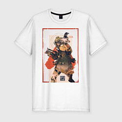 Футболка slim-fit Apex Legends Bloodhound, цвет: белый