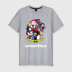 Футболка slim-fit UNDERTALE, цвет: меланж