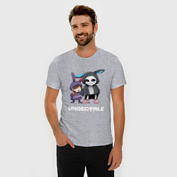 Футболка slim-fit UNDERTALE, цвет: меланж — фото 2