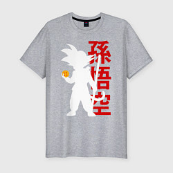 Футболка slim-fit Dragon Ball Goku, цвет: меланж