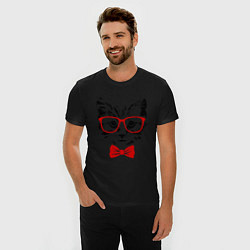 Футболка slim-fit Cat, цвет: черный — фото 2