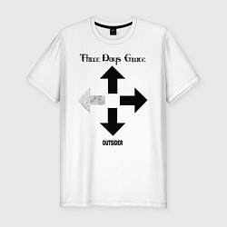 Футболка slim-fit Three Days Grace, цвет: белый