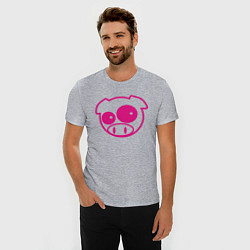 Футболка slim-fit Subaru Power Pig, цвет: меланж — фото 2