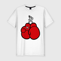 Мужская slim-футболка Боксерские перчатки