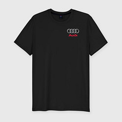 Футболка slim-fit AUDI, цвет: черный