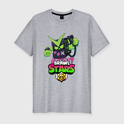 Футболка slim-fit BRAWL STARS VIRUS 8-BIT, цвет: меланж