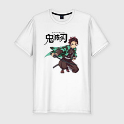 Футболка slim-fit KIMETSU NO YAIBA, цвет: белый