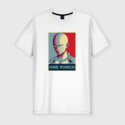 Футболка slim-fit ONE-PUNCH MAN, цвет: белый