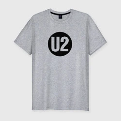 Футболка slim-fit U2, цвет: меланж