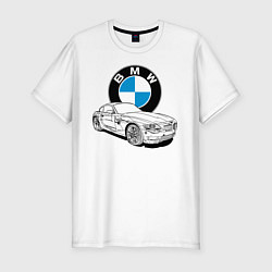 Мужская slim-футболка BMW