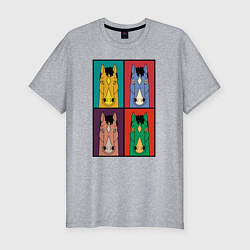 Футболка slim-fit BoJack Horseman, цвет: меланж