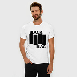Футболка slim-fit BLACK FLAG, цвет: белый — фото 2