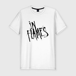 Футболка slim-fit In Flames, цвет: белый