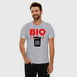 Футболка slim-fit BIO, цвет: меланж — фото 2