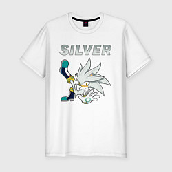 Футболка slim-fit SONIC Silver, цвет: белый