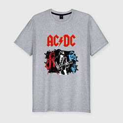 Футболка slim-fit ACDC, цвет: меланж