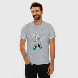 Футболка slim-fit SONIC, цвет: меланж — фото 2
