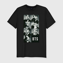 Футболка slim-fit BTS, цвет: черный