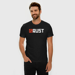 Футболка slim-fit RUST, цвет: черный — фото 2