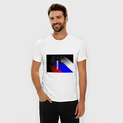 Футболка slim-fit РОССИЯ, цвет: белый — фото 2