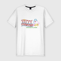 Мужская slim-футболка Titty Twister