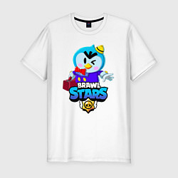 Футболка slim-fit BRAWL STARS MR P, цвет: белый