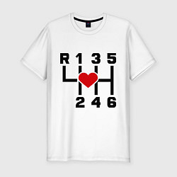 Футболка slim-fit Люблю механическую КП, цвет: белый