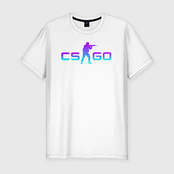 Футболка slim-fit CS GO NEON, цвет: белый