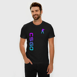 Футболка slim-fit CS GO NEON, цвет: черный — фото 2